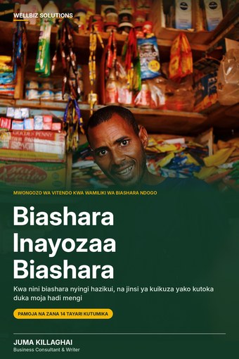 Jalada la kitabu Biashara Inayozaa Biashara cha Juma Killaghai