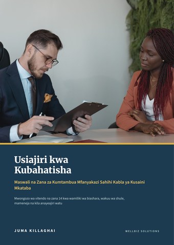 Jalada la mwongozo Usiajiri kwa Kubahatisha wa Juma Killaghai