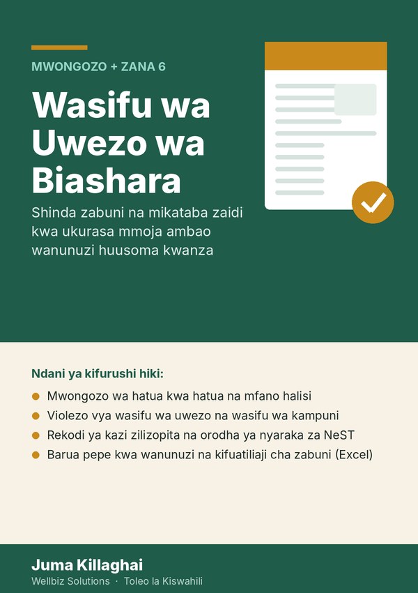 Wasifu wa Uwezo wa Biashara: Shinda Zabuni na Mikataba Zaidi, na Juma Killaghai